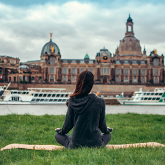 Eine Yogamatte aus Kork