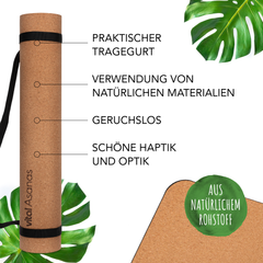 Kork Yogamatte mit Wunschgravur