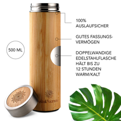 Bambus Thermoflasche 500ml