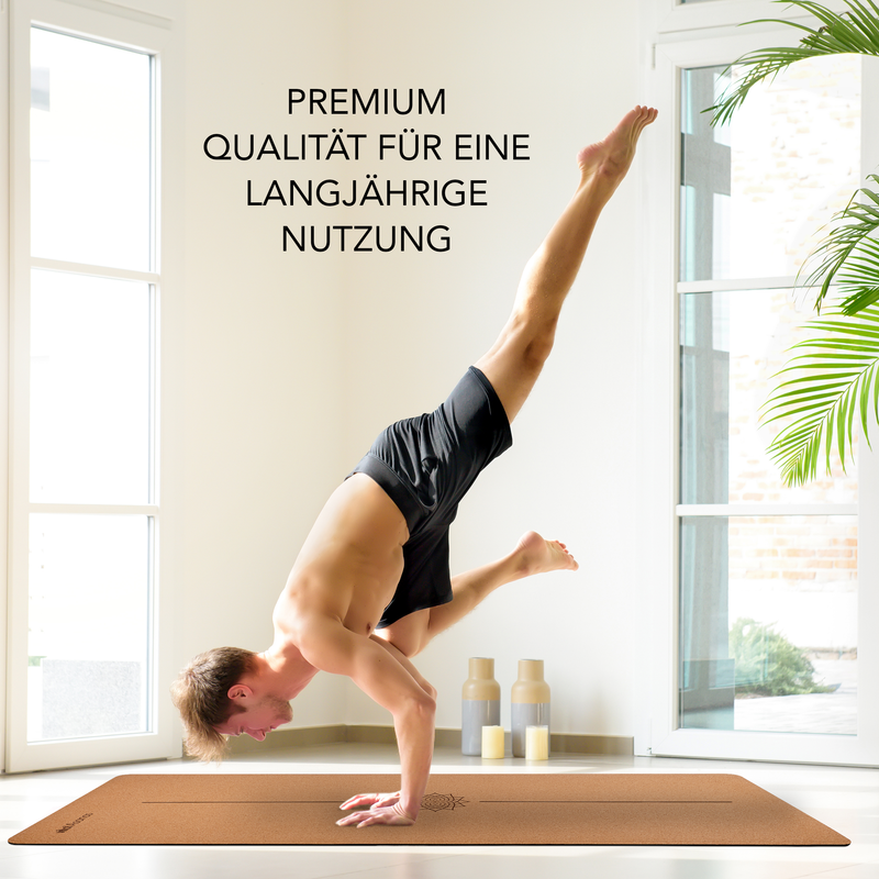 Kork Yogamatte mit Wunschgravur